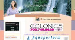 Desktop Screenshot of lasvegascolonhydrotherapy.com